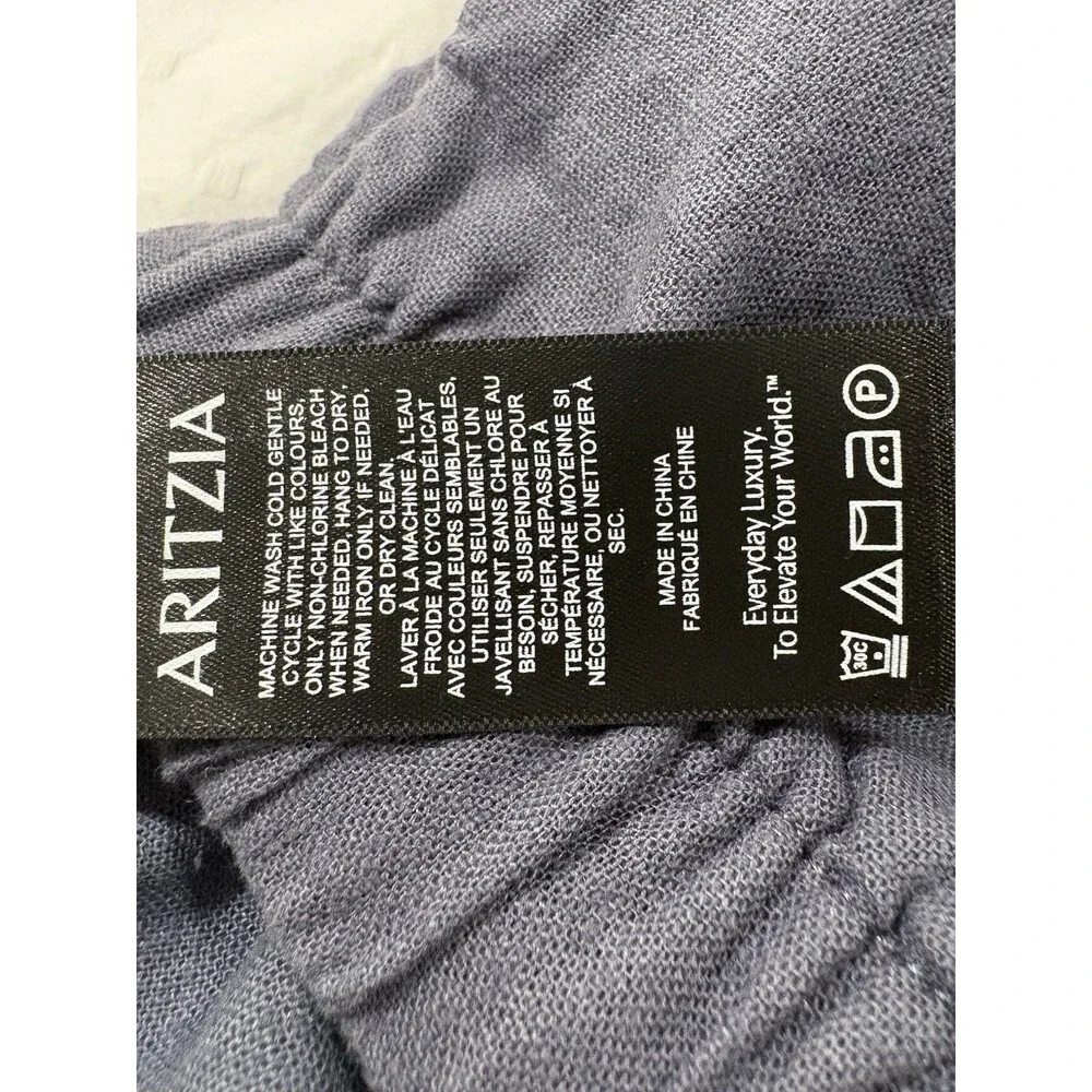 Aritzia The Group by Babaton Sontag Linen Pant Admiral Blue XS Women